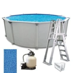 Weekender II Premium 21' X 52" Round Above Ground Pool Package