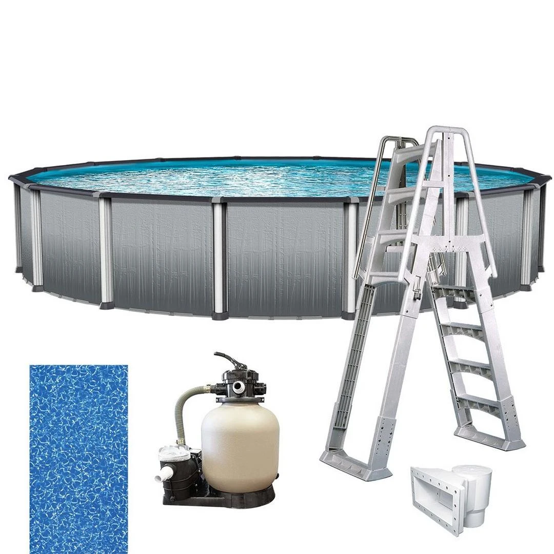 Leslie's - Weekender Premium 21' Round Above Ground Pool Package With Upgraded 15" Sand Filter System 8 Leslie's - Weekender Premium 21' Round Above Ground Pool Package With Upgraded 15" Sand Filter System - Image 8